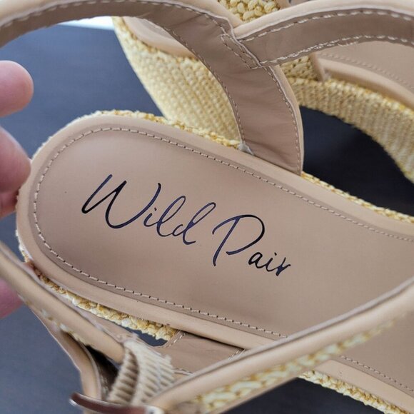 NEW Wild Pair Vidaa Ankle-Strap Patchwork Pl Natural Raffia 10.5 - Picture 7 of 10